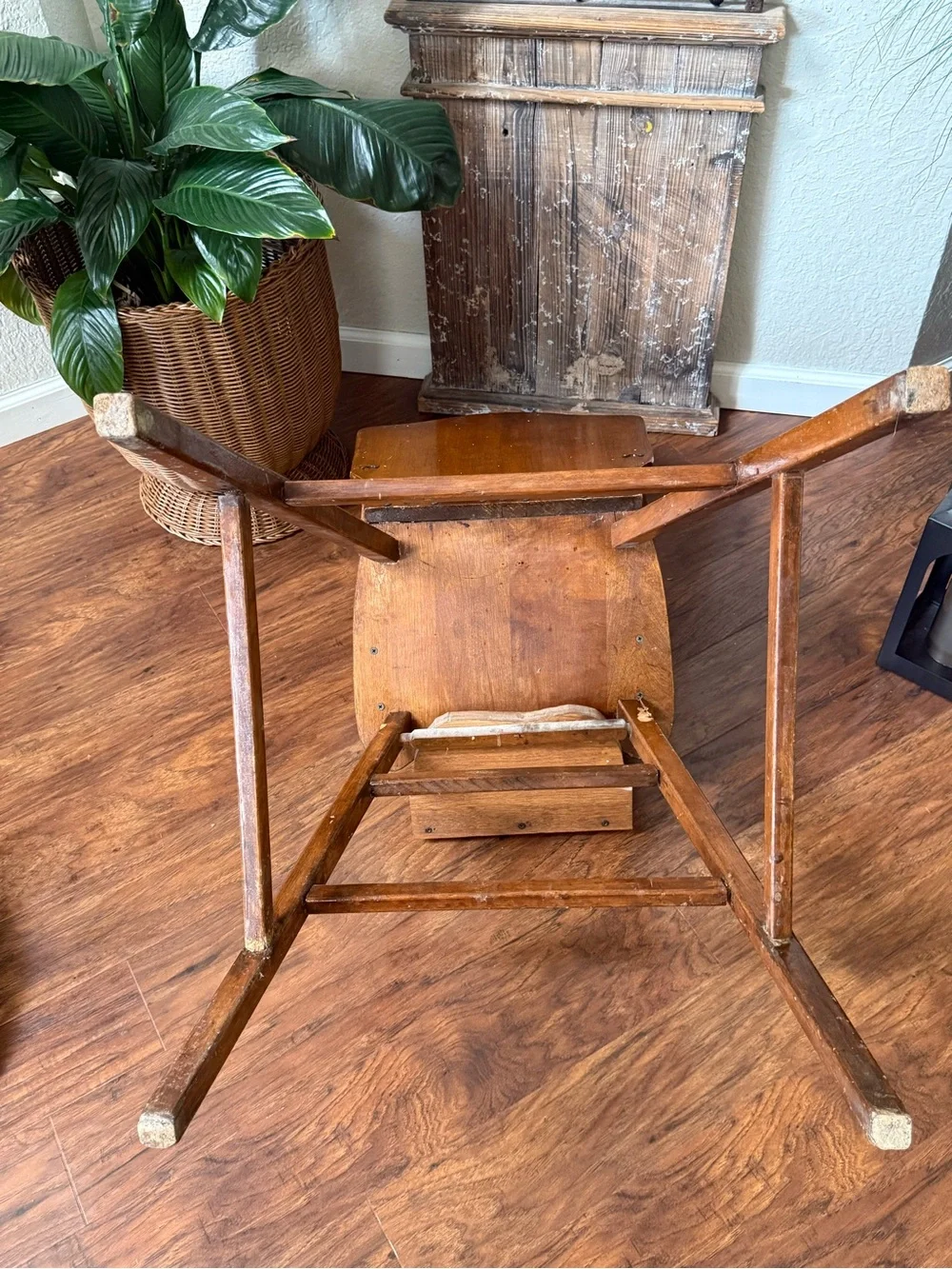 Antique Vintage Wooden High Chair